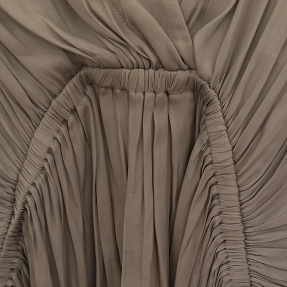 Mustard Seed Taupe Draped Blouse - Picture 3 of 3